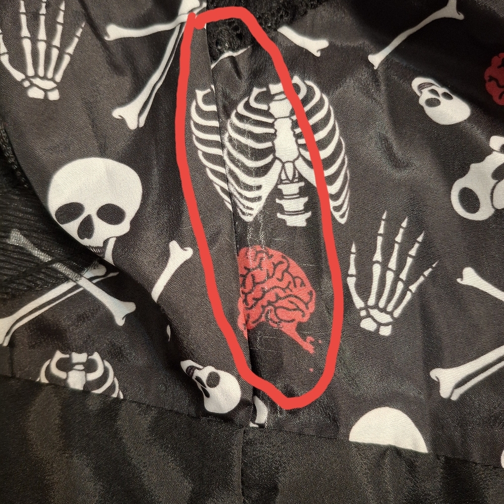Too Fast Anatomy Ribcage Bones Skeleton Dress - Picture 11 of 11
